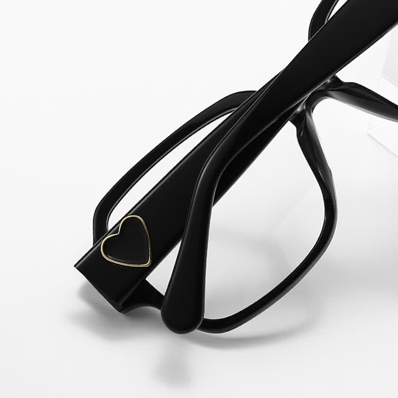 Spykay™ EG26858 Square Frame Heart Temples Anti-blue Light Simple Glasses with Nylon Lenses - image 9