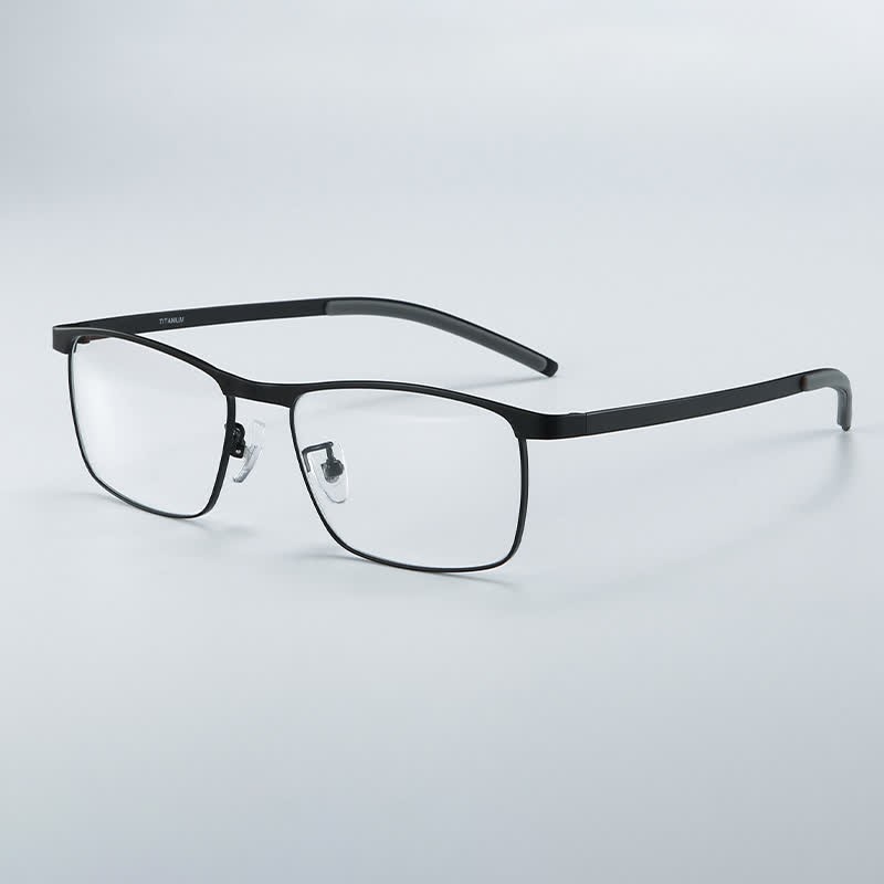 Spykay™ EG26852 Rectangle Titanium Frame Anti-blue Light Classic Glasses - Black - image 10