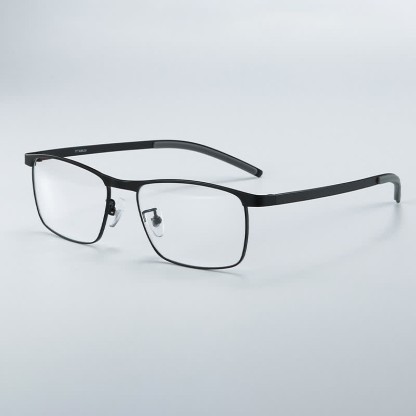 Spykay™ EG26852 Rectangle Titanium Frame Anti-blue Light Classic Glasses - Black - image 10
