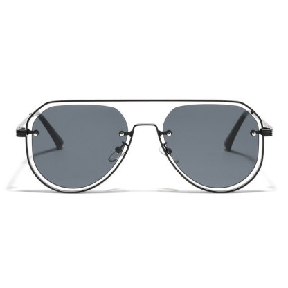 Spykay™ SG60848 Vintage Double Bridges Hollow-out Aviator Sunglasses - image 9