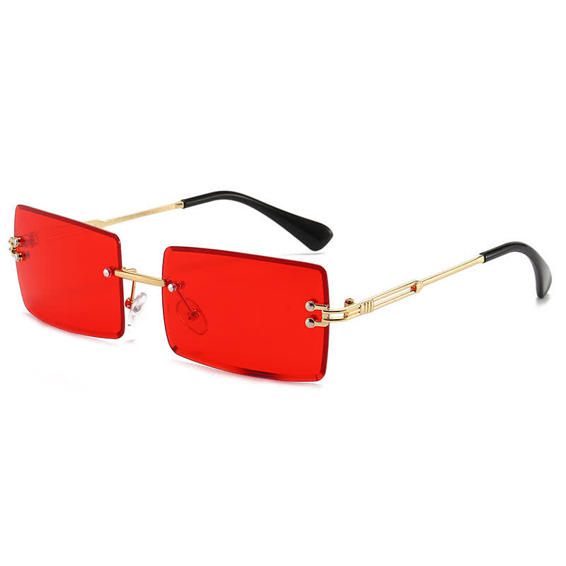 Spykay™ SG60744 Rimless Rectangle Frame Fashion Sunglasses - Red - image 10