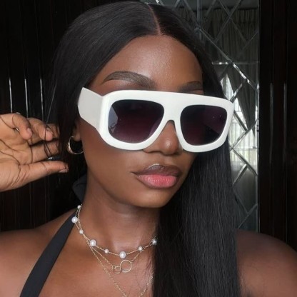 Spykay™ SG60675 Oversized Square Frame Hipster Sunglasses - Beige - image 13