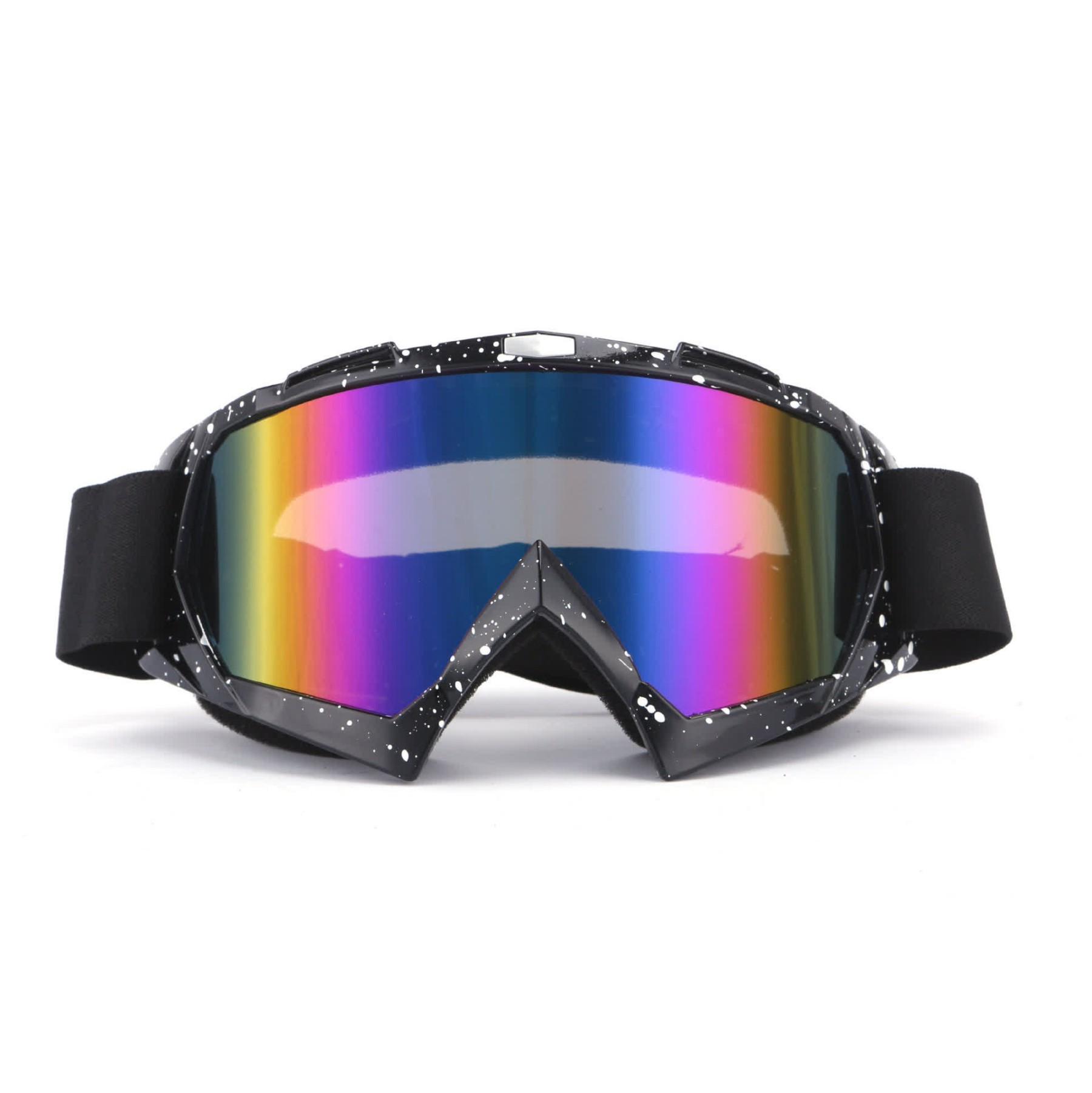 Spykay™ SG60982 Retro Over Glasses Windproof Ski Goggles Motorcycle Goggles for Men Women  - Black/Multicolor - image 8