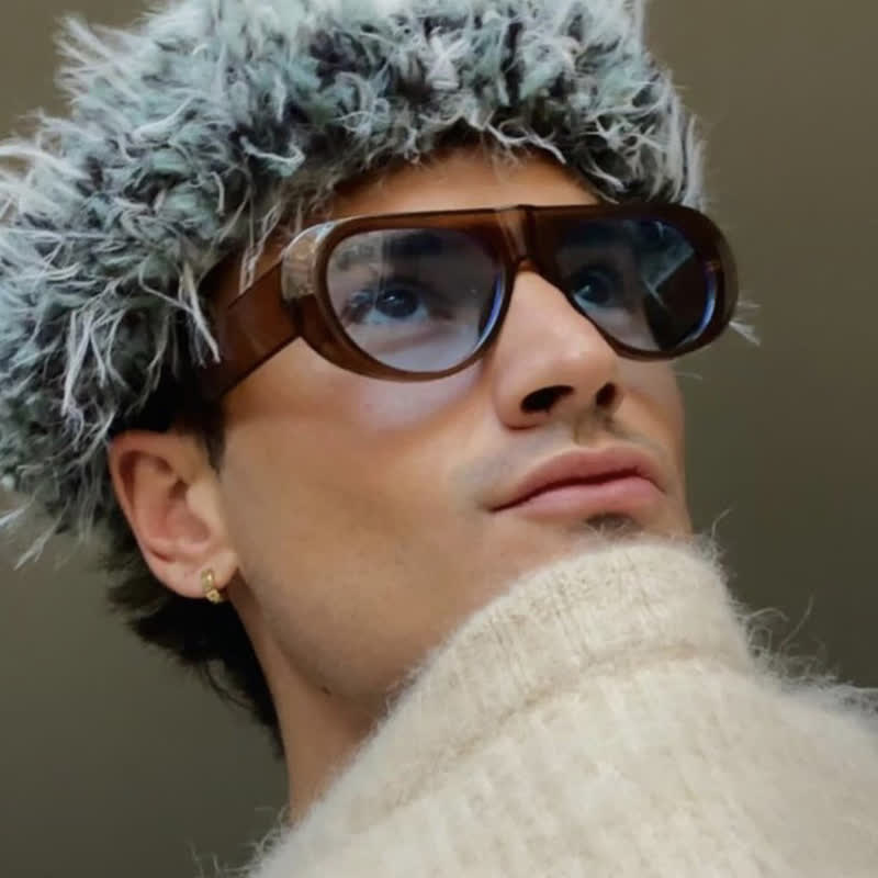 Spykay™ SG60671 Oval Frame Wide Temples Vintage Aviator Sunglasses - image 11