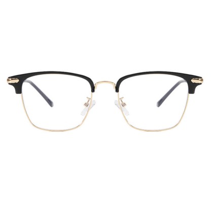 Spykay™ EG26833 Semi-Rimless Retro Square Frame Anti-blue Light Browline Glasses - image 4
