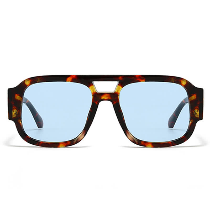 Spykay™ SG61016 Square Frame Double Bridges Classic Thick Sunglasses - image 11