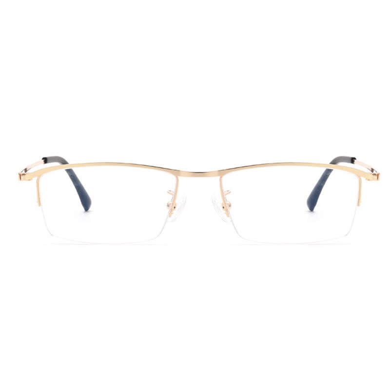 Spykay™ EG26842 Simple Semi-Rimless Titanium Rectangle Frame Anti-blue Light Glasses - image 5
