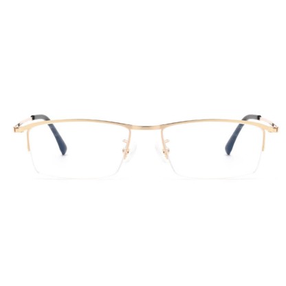 Spykay™ EG26842 Simple Semi-Rimless Titanium Rectangle Frame Anti-blue Light Glasses - image 5
