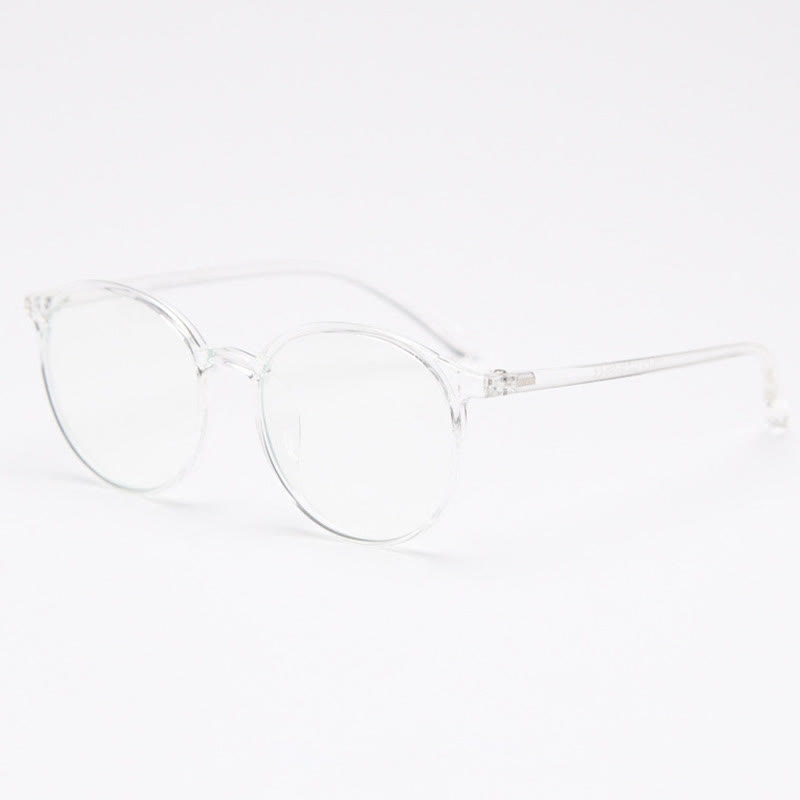 Spykay™ EG26865 Large Round Frame Anti-blue Light Simple Classic Lightweight Glasses  - Clear - image 3