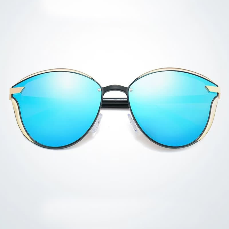 Spykay™ SG60950 Polarized Vintage Round Frame Mirror Lenses Trendy Sunglasses - image 9