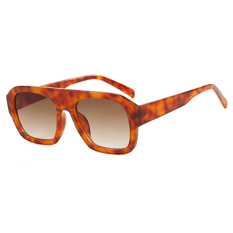 Spykay™ SG60920 Square Large Frame Trendy Sunglasses - Tortoise Shell/Ombre Brown - image 16