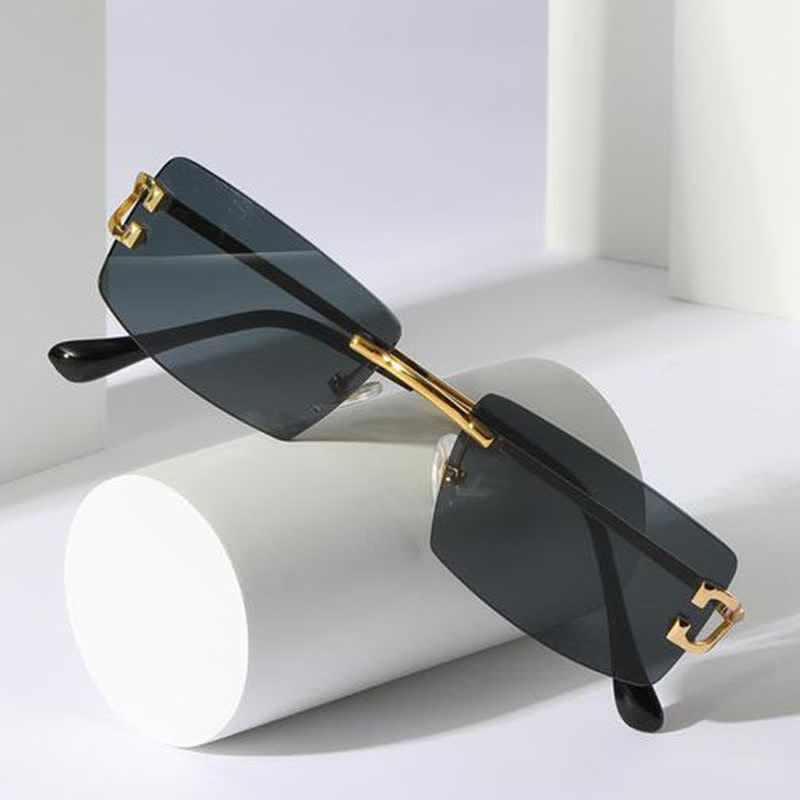 Spykay™ SG60922 Rectangle Frame Trendy Rimless Sunglasses - image 6