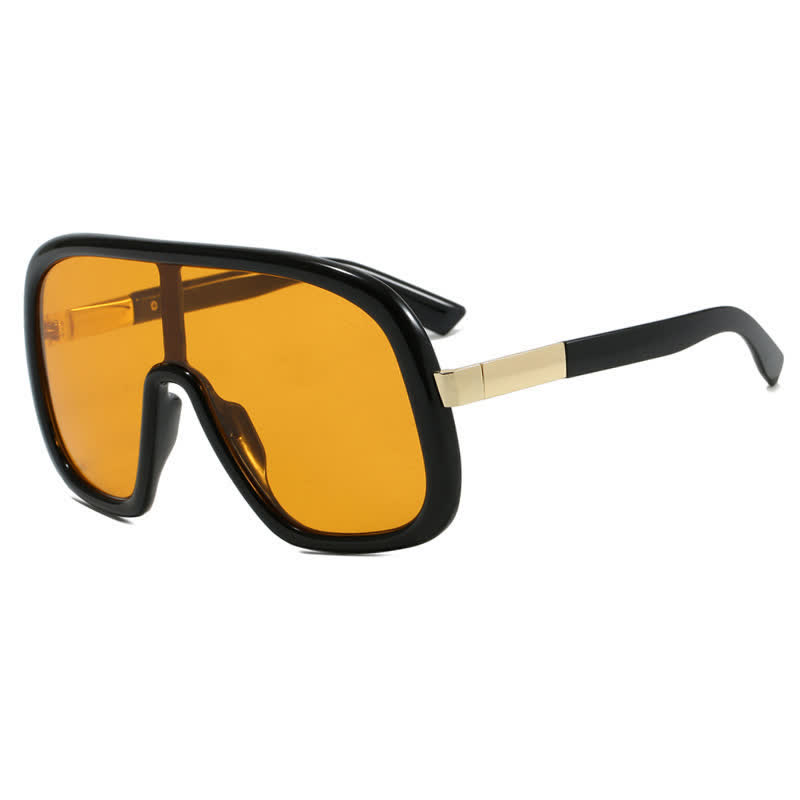 Spykay™ SG60952 Flat Top Double Bridges Oversized Trendy Aviator Sunglasses - Orange - image 7