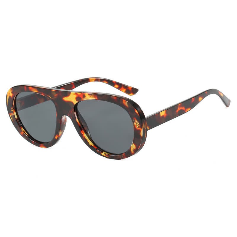 Spykay™ SG60879 Unsiex Vintage Small Aviator Sunglasses - Leopard/Grey - image 16