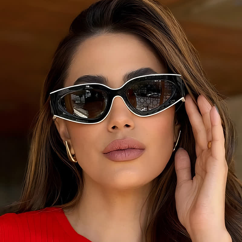 Spykay™ SG60758 Colorblock Cat-Eye Sunglasses