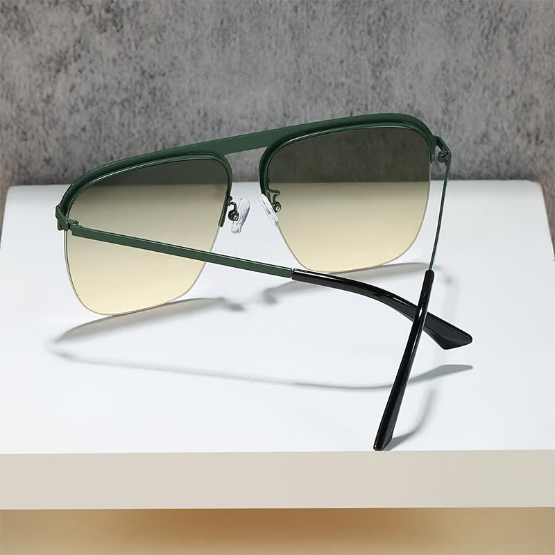 Spykay™ SG60864 Square Frame Semi-Rimless Oversized Sunglasses - image 9