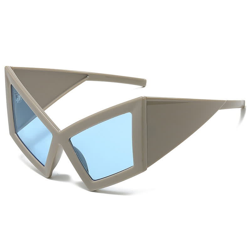 Spykay™ SG61026 Oversized Trendy Y2K Futuristic Cat-Eye Sunglasses - Grey - image 9