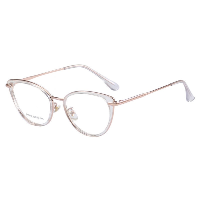 Spykay™ EG26876 Classic Simple Cat-Eye Anti-blue Light Fashion Glasses - Clear/Golden - image 16