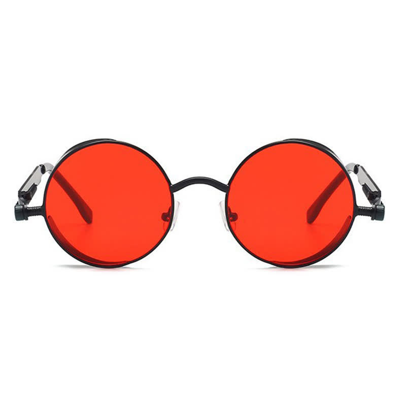 Spykay™ SG60945 Retro Punk Round Frame Spring Temples Sunglasses - image 23