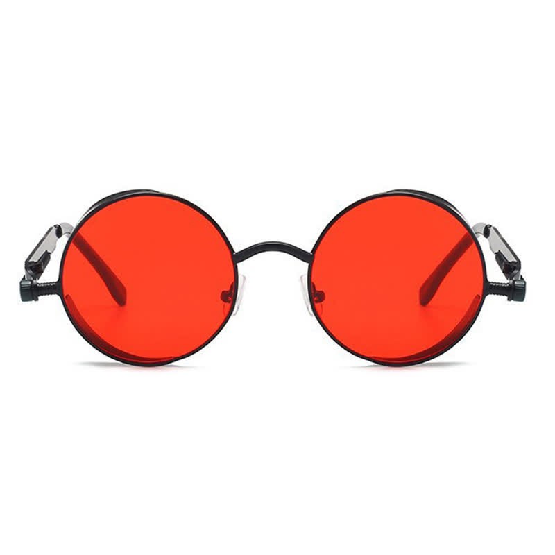 Spykay™ SG60945 Retro Punk Round Frame Spring Temples Sunglasses - image 23