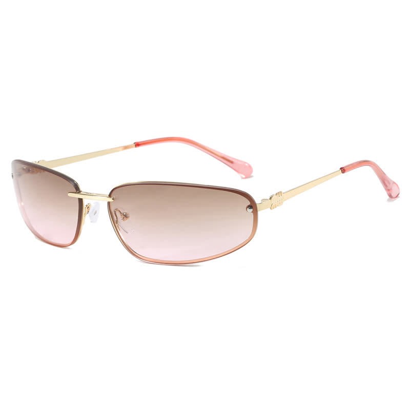 Spykay™ SG60683 Y2K Oval Frame Rimless Sunglasses - image 14