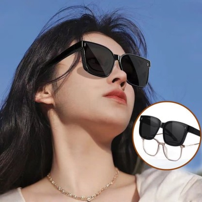 Spykay™ SG60956 Fit Over Glasses Square Frame Foldable Sunglasses for Women Men - image 7