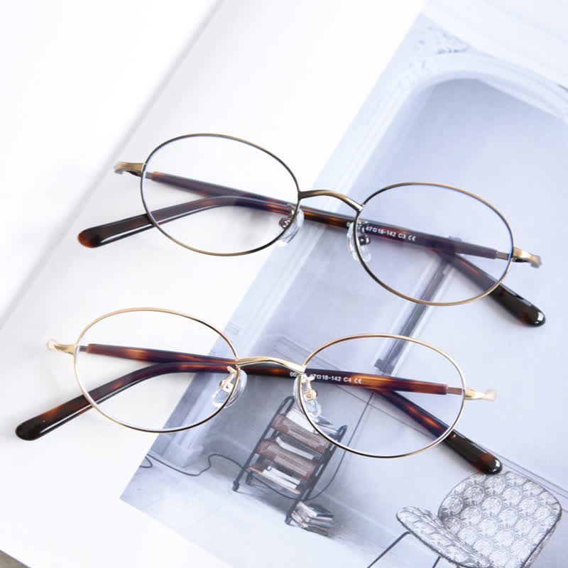 Spykay™ EG26867 Oval Frame Anti-blue Light Retro Classic Glasses  - image 14