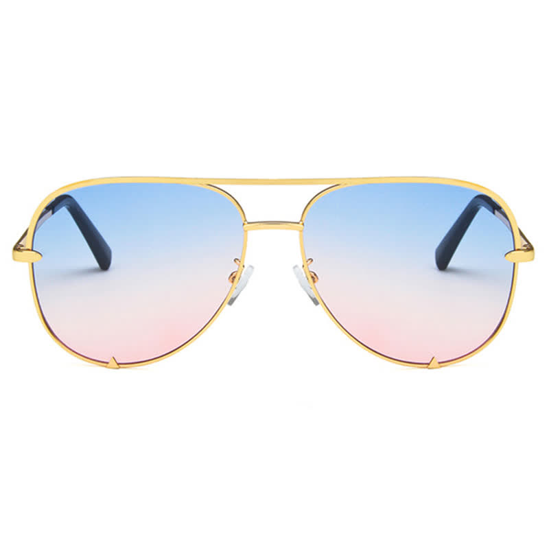 Spykay™ SG60837 Vintage Double Bridges Aviator Frame Sunglasses For Driving