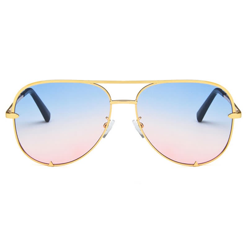 Spykay™ SG60837 Vintage Double Bridges Aviator Frame Sunglasses For Driving