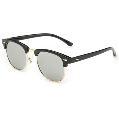 Spykay™ SG60929 Semi-Rimless Polarized Square Frame Browline Sunglasses for Fishing&Driving - Silver/Golden - image 14