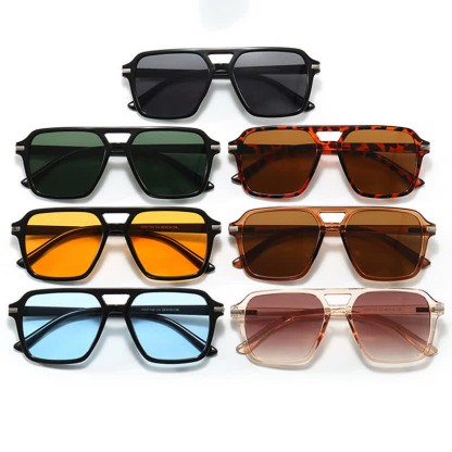 Spykay™ SG61014 Square Frame Double Bridges Classic Sunglasses - image 26