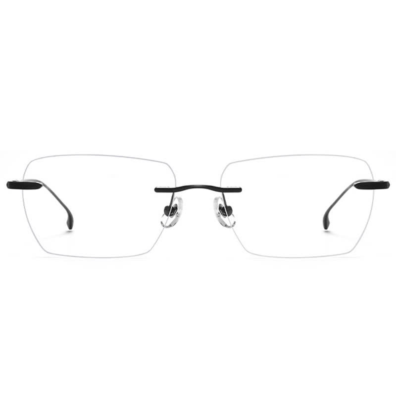 Spykay™ EG26902 Retro Rectangle Frame Anti-blue Light Hipster Rimless Glasses - image 8