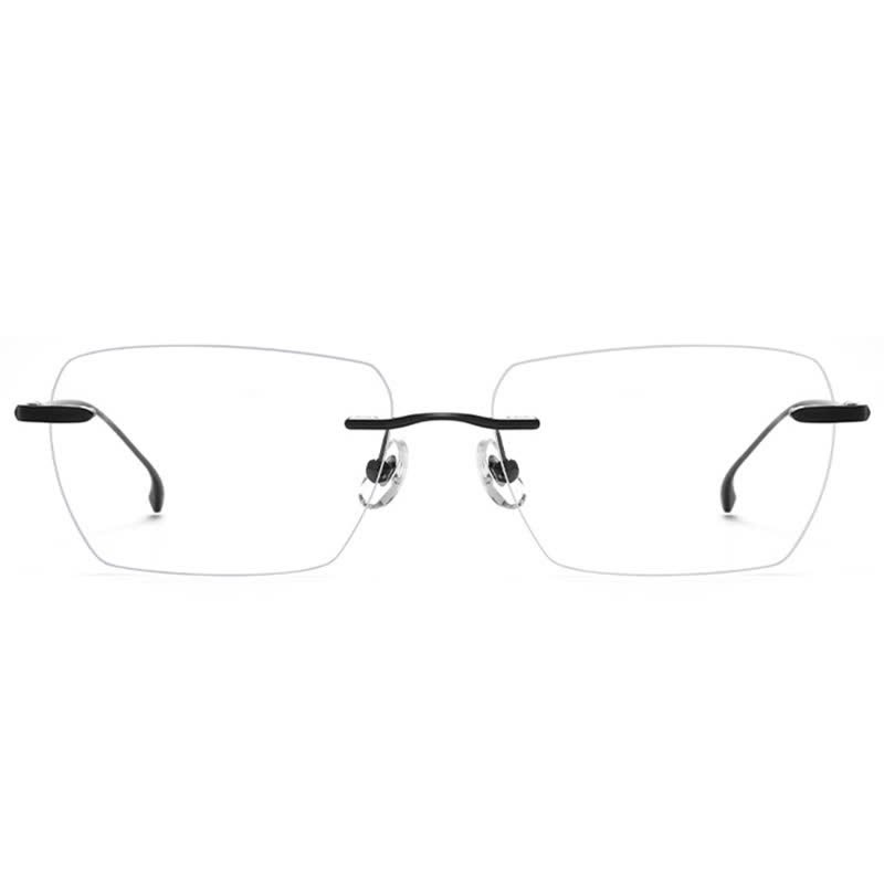 Spykay™ EG26902 Retro Rectangle Frame Anti-blue Light Hipster Rimless Glasses - image 8
