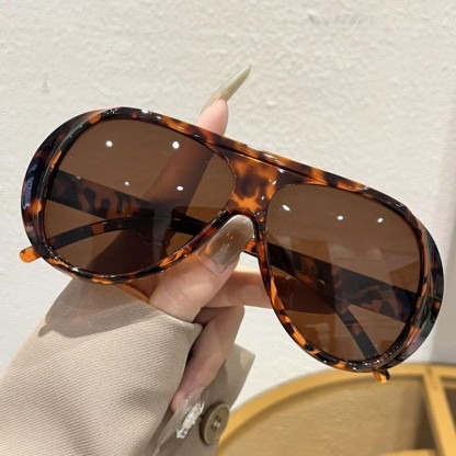 Spykay™ SG61015 Classic Oversized Fashion Aviator Sunglasses - Leopard - image 18