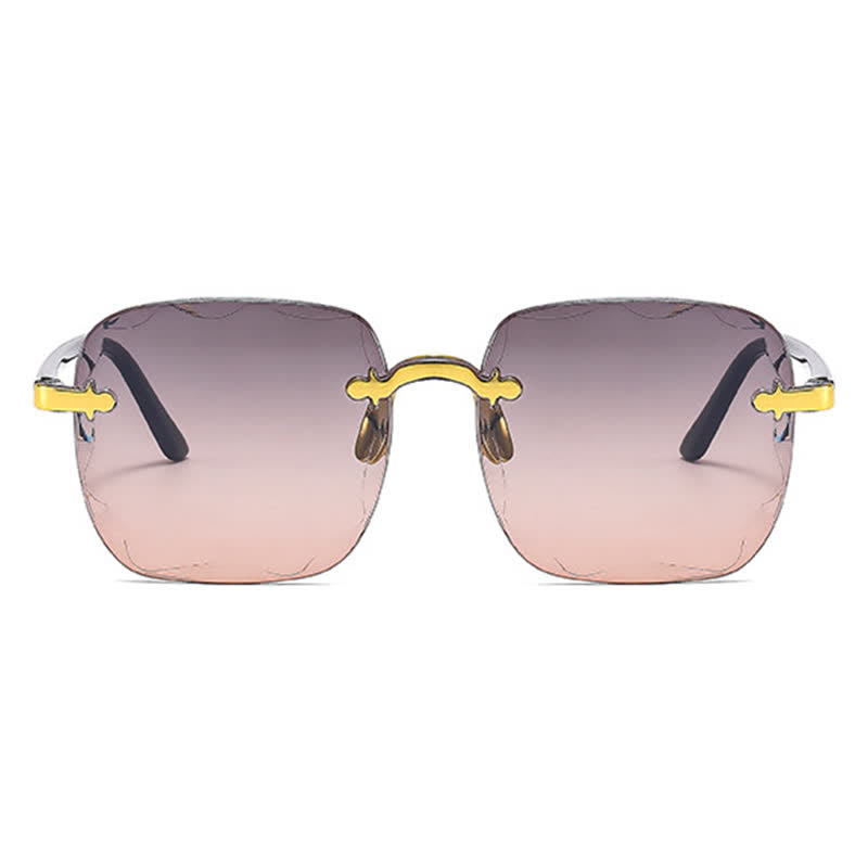Spykay™ SG61010 Square Frame Oversized Trendy Rimless Sunglasses - image 9