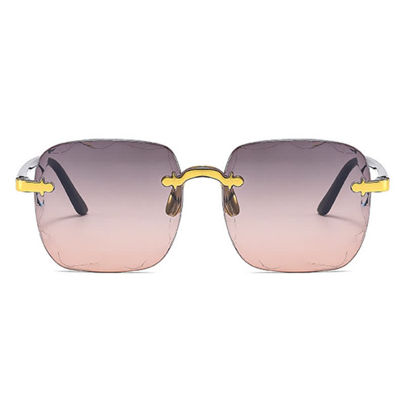 Spykay™ SG61010 Square Frame Oversized Trendy Rimless Sunglasses - image 9