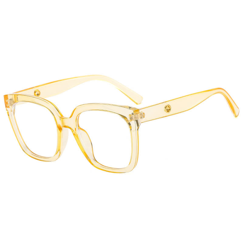 Spykay™ EG26773 Square Frame Oversized Hollow-out Anti-blue Light Glasses