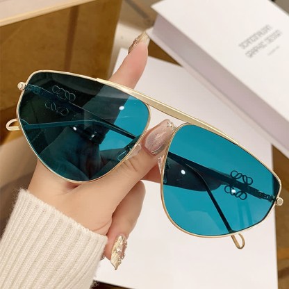 Spykay™ SG60906 Hollow-out Irregular Aviator Sunglasses - Green - image 17