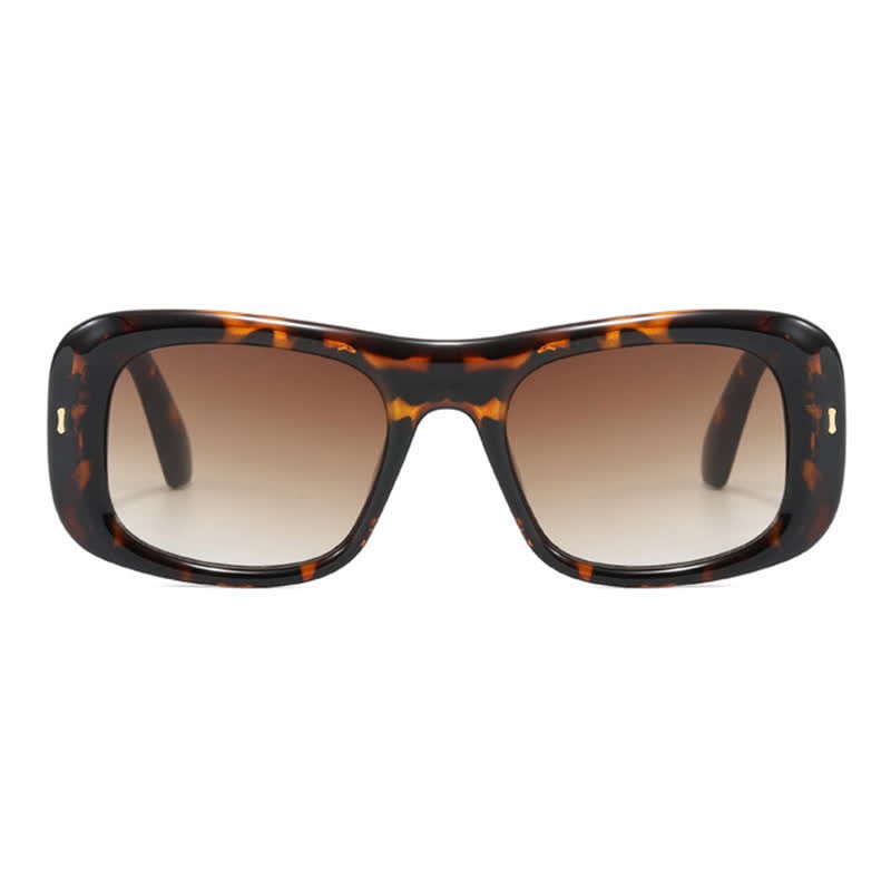 Spykay™ SG60905 Arrow Decor Square Frame Thick Sunglasses