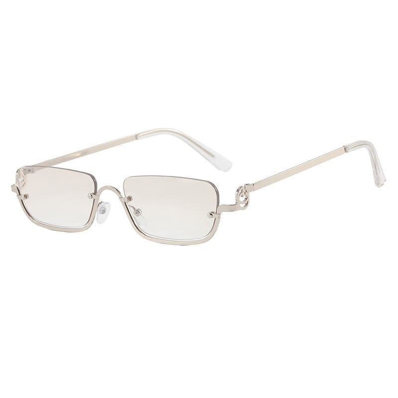 Spykay™ SG60874 Trendy Semi-Rimless Rectangle Frame Sunglasses - Silver - image 11