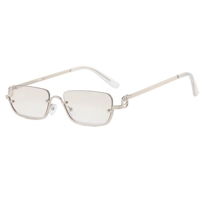 Spykay™ SG60874 Trendy Semi-Rimless Rectangle Frame Sunglasses - Silver - image 11