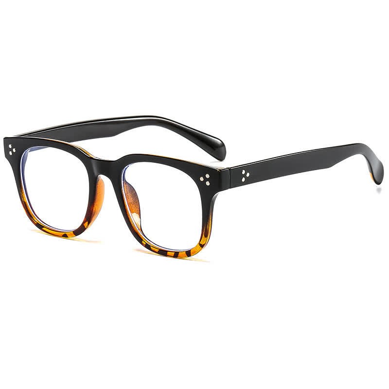 Spykay™ EG26914 Unsiex Classic Square Frame Fashion Anti-blue Light Glasses - Black/ Tortoise Shell - image 10