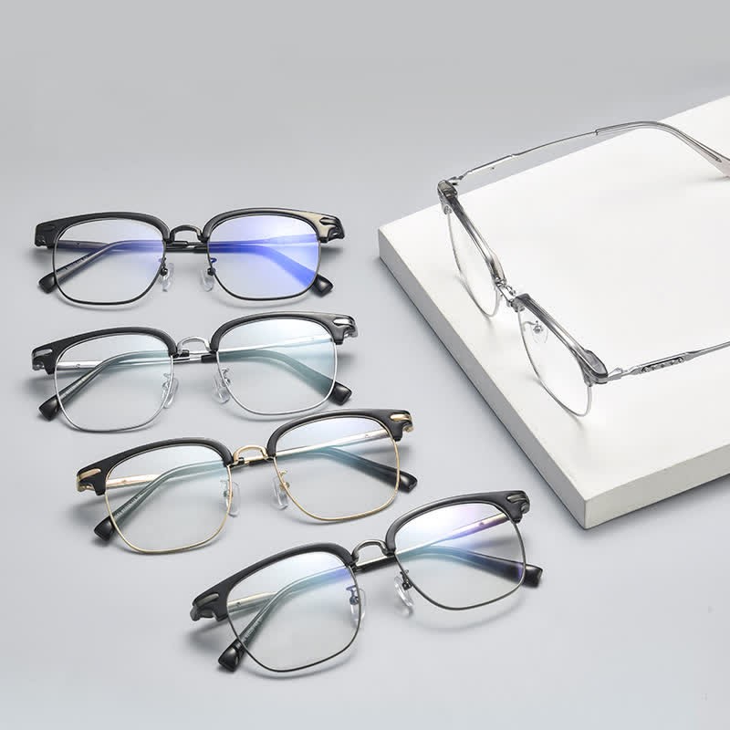 Spykay™ EG26897 Classic Square Frame Anti-blue Light Browline Glasses - image 15