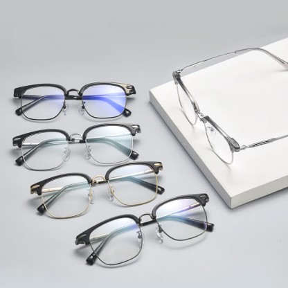 Spykay™ EG26897 Classic Square Frame Anti-blue Light Browline Glasses - image 15