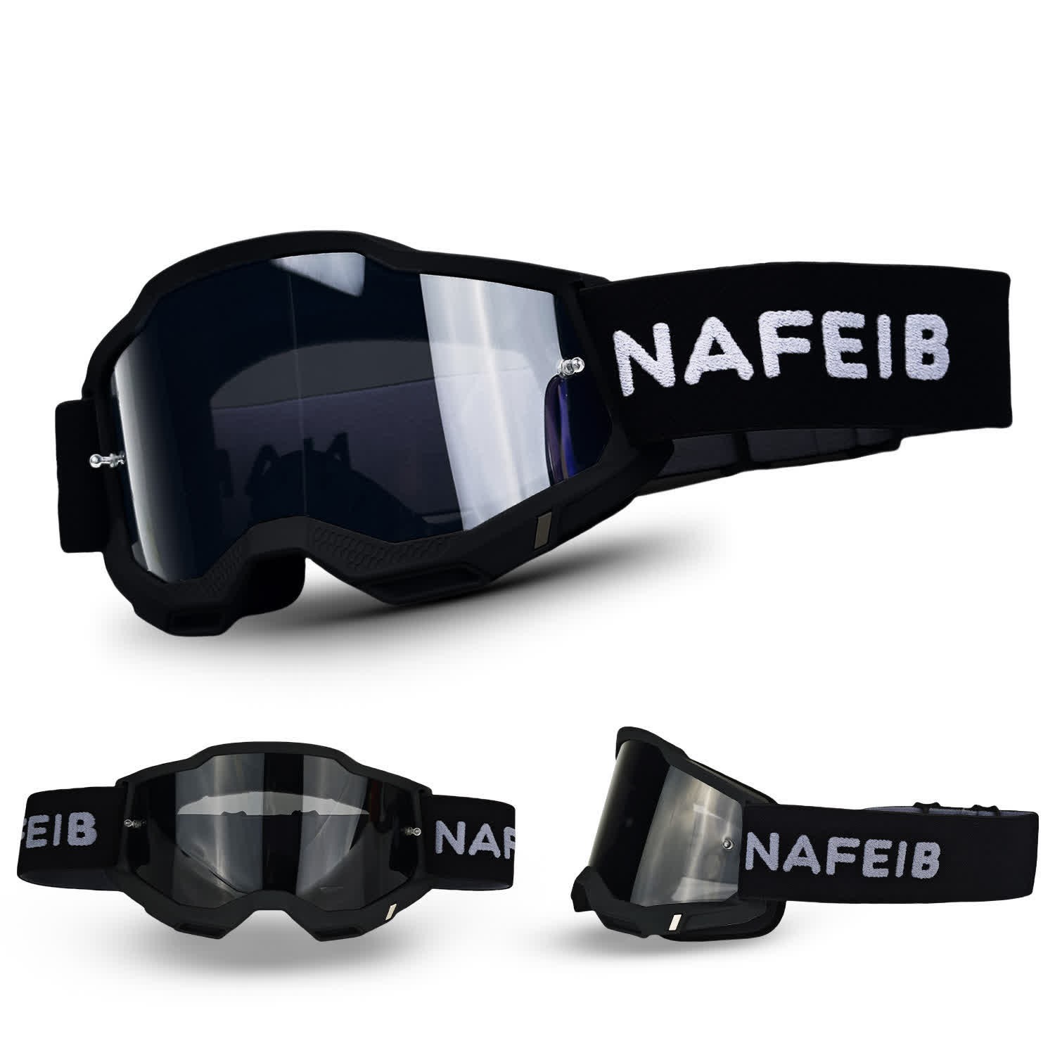 Spykay™ SG61041 Unisex Outdoor Windproof  Ski Goggles,Off-Road Riding Goggles, Motorcycle Goggles - Black/Grey - image 16