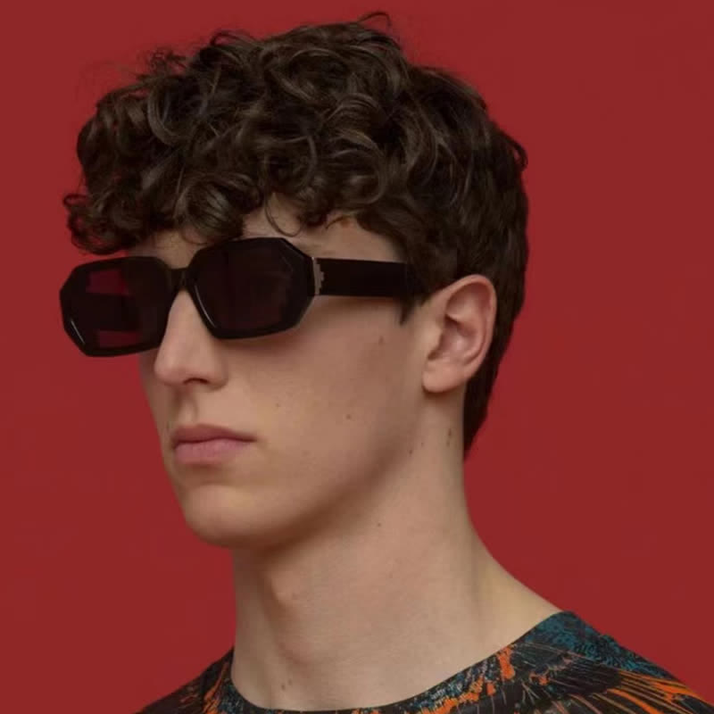 Spykay™ SG60689 Unisex Leopard Pattern Geometric Frame Sunglasses - image 4