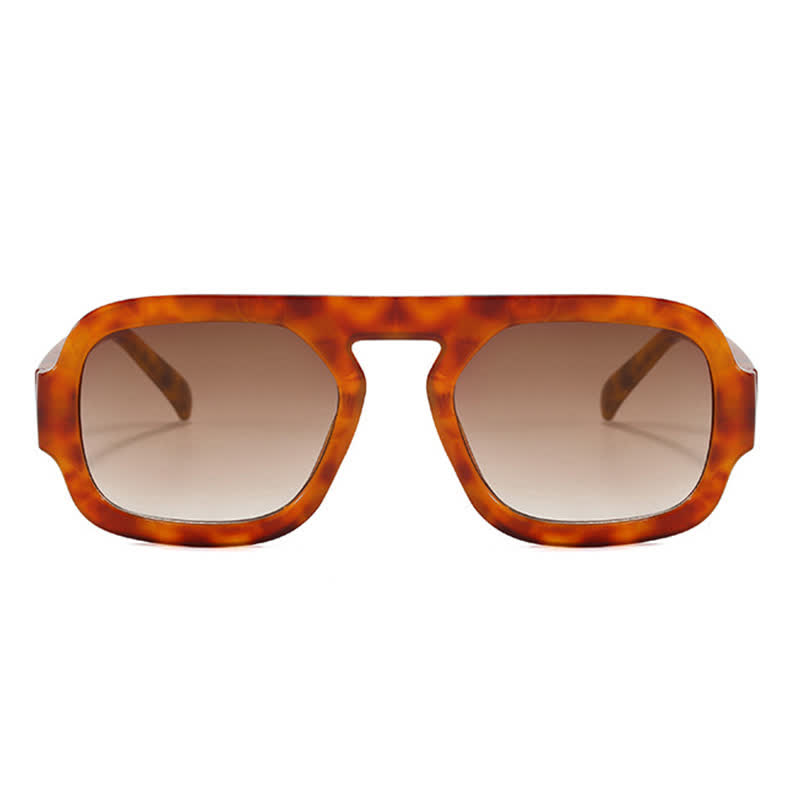 Spykay™ SG60722 Square Frame Leopard Print Cycling Aviator Sunglasses - image 18