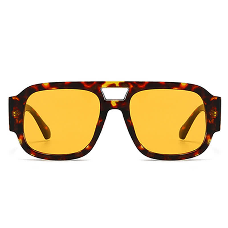 Spykay™ SG61016 Square Frame Double Bridges Classic Thick Sunglasses - image 26
