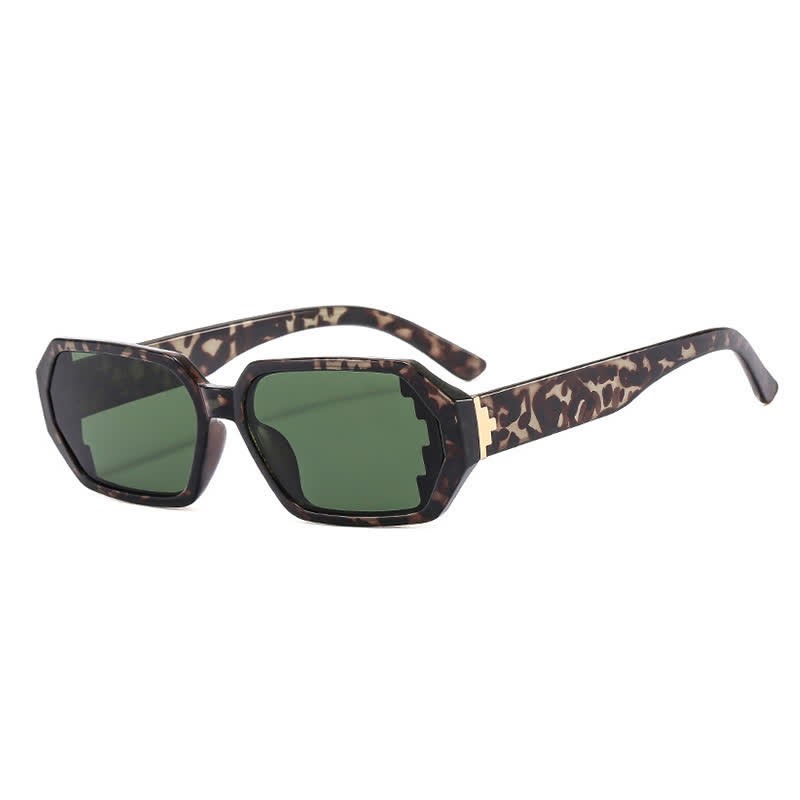 Spykay™ SG60689 Unisex Leopard Pattern Geometric Frame Sunglasses - Grey Leopard Print - image 8