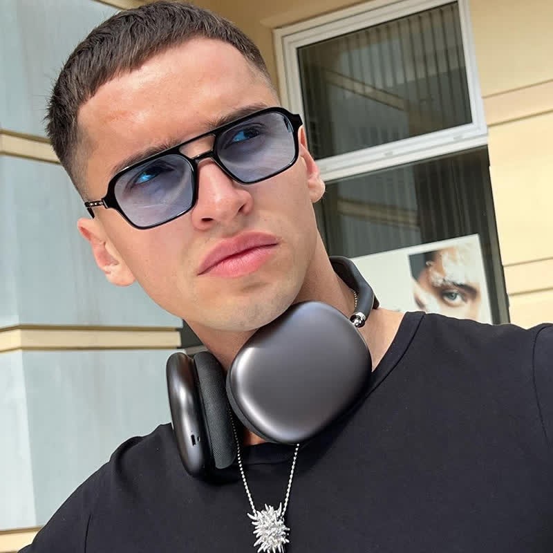 Spykay™ SG60727 Double Bridges Retro Aviator Sunglasses - Black/Blue - image 11